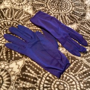 Vintage Ladies Gloves - purple Sz Small